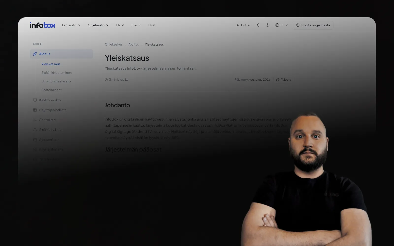 InfoBox founder Kasper Välimäki